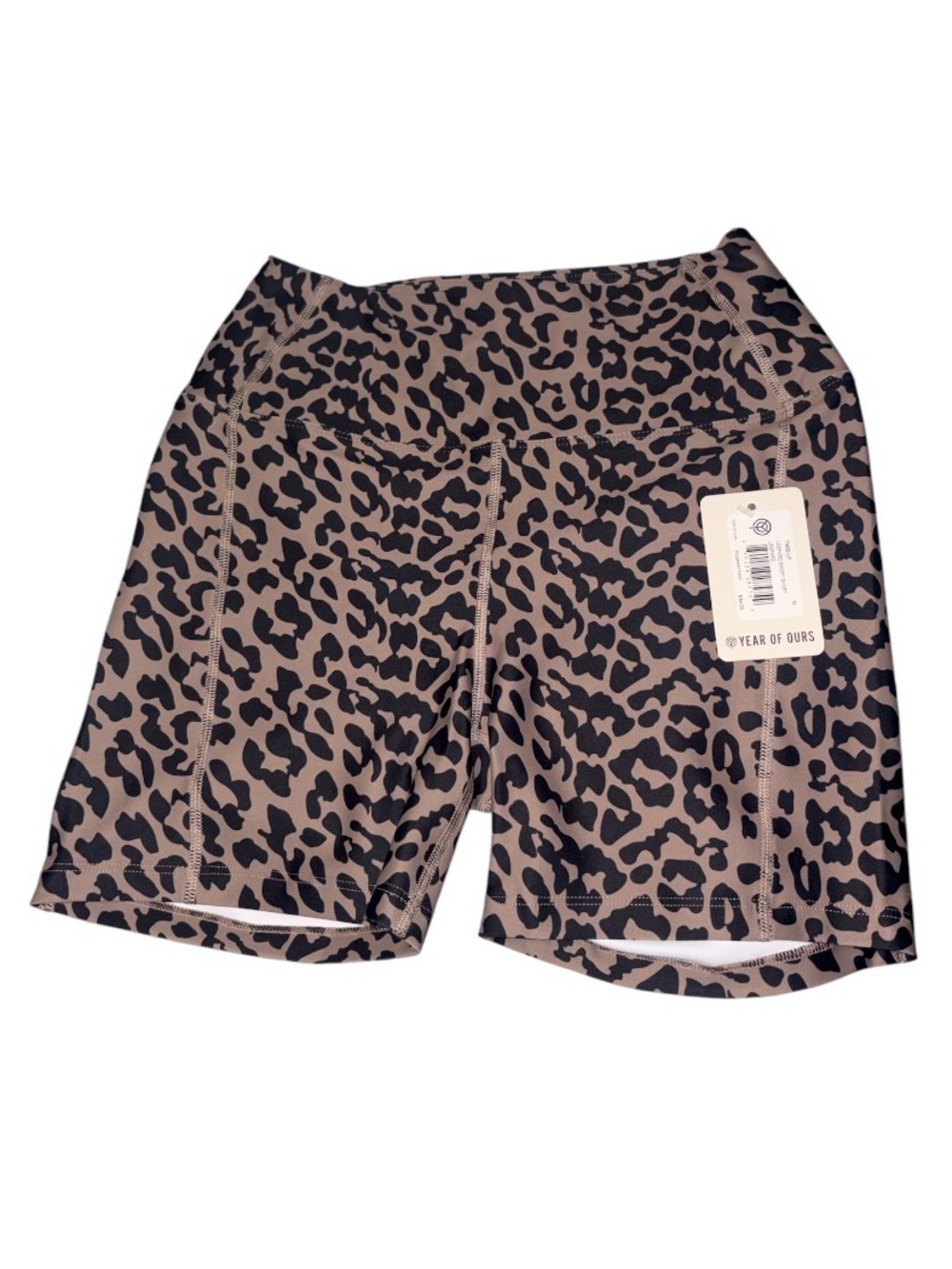 Year of Ours Womens SUPER SOFT Leopard Print Biker Shorts - BRAND. NEW!